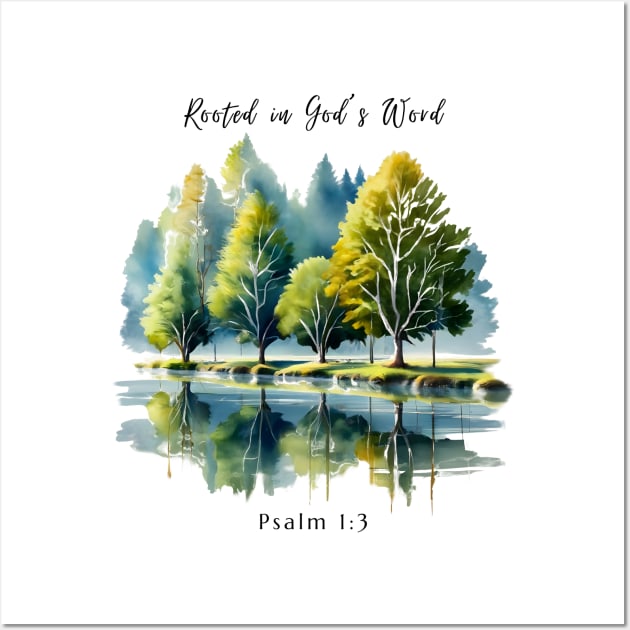 Rooted in God's Word Christian Art Wall Art by Cedars and Eagles